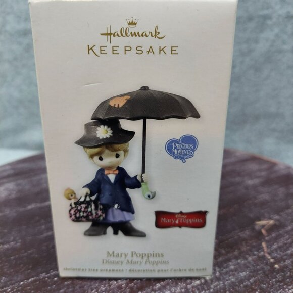 Hallmark Keepsake Precious Moments Disney Mary Poppins Christmas Tree Ornament - Picture 1 of 6